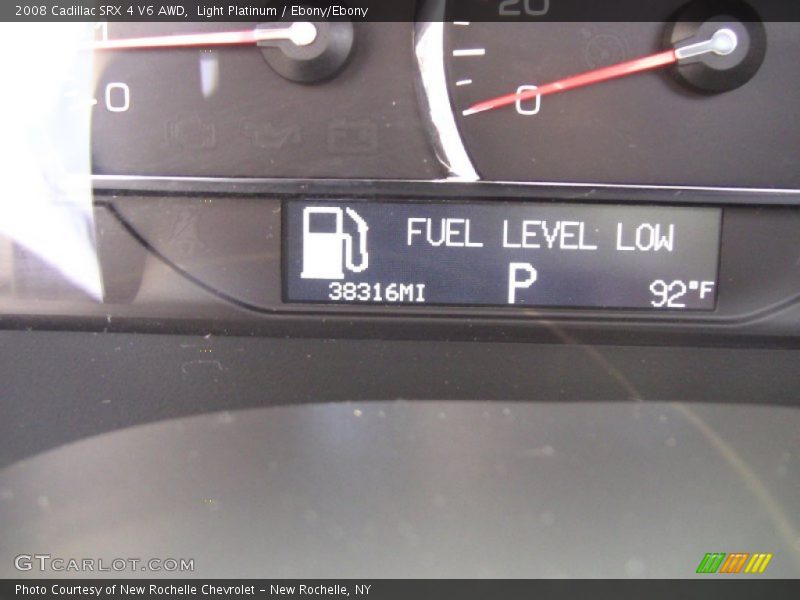 Light Platinum / Ebony/Ebony 2008 Cadillac SRX 4 V6 AWD