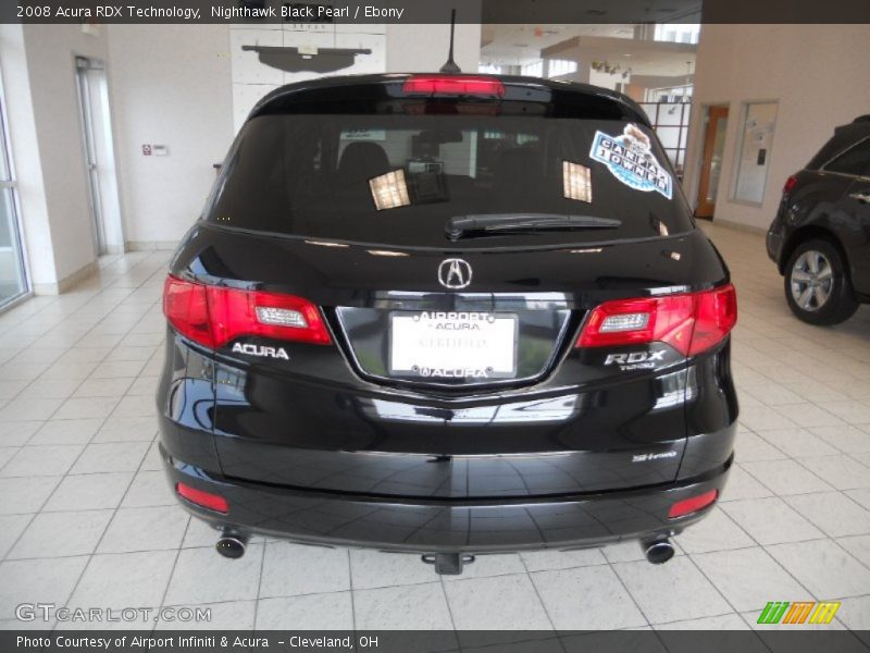 Nighthawk Black Pearl / Ebony 2008 Acura RDX Technology