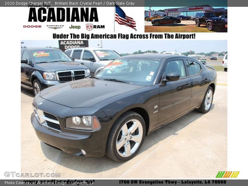 Brilliant Black Crystal Pearl / Dark Slate Gray 2010 Dodge Charger R/T