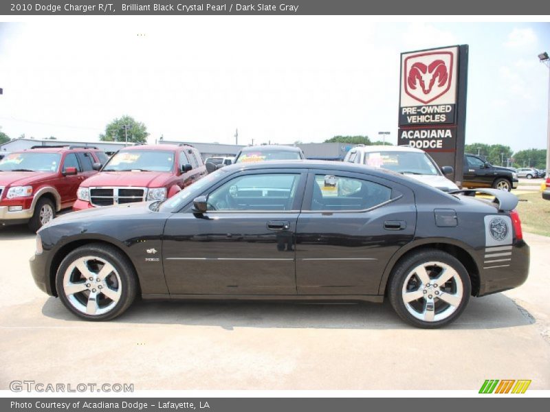 Brilliant Black Crystal Pearl / Dark Slate Gray 2010 Dodge Charger R/T