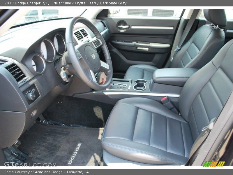 Brilliant Black Crystal Pearl / Dark Slate Gray 2010 Dodge Charger R/T