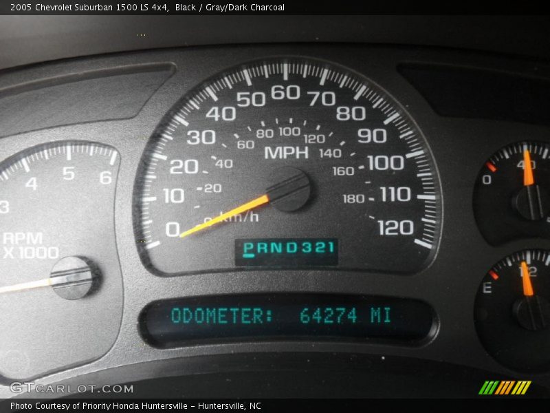 Black / Gray/Dark Charcoal 2005 Chevrolet Suburban 1500 LS 4x4