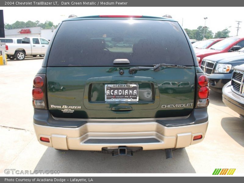 Dark Green Metallic / Medium Pewter 2004 Chevrolet TrailBlazer LT