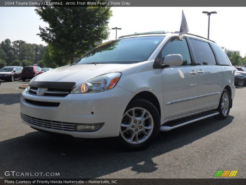 Arctic Frost White Pearl / Stone Gray 2004 Toyota Sienna XLE Limited