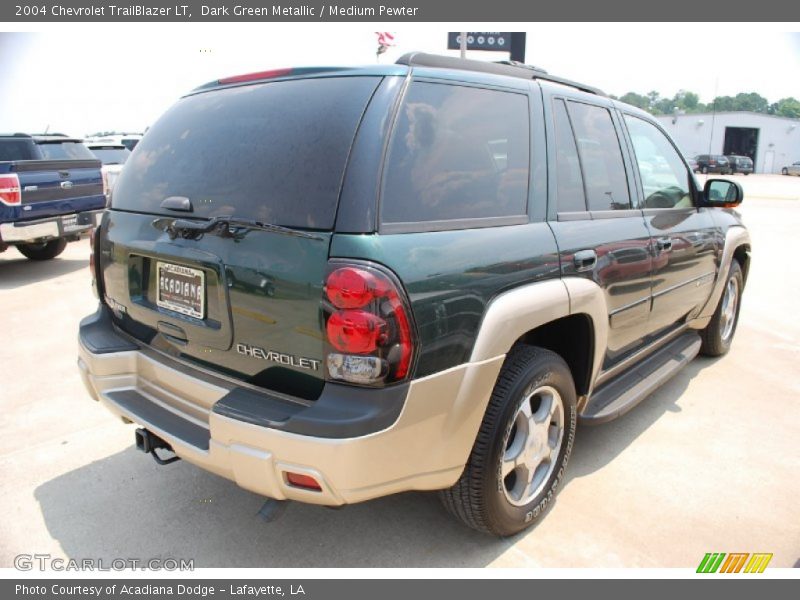 Dark Green Metallic / Medium Pewter 2004 Chevrolet TrailBlazer LT