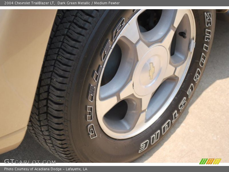 Dark Green Metallic / Medium Pewter 2004 Chevrolet TrailBlazer LT