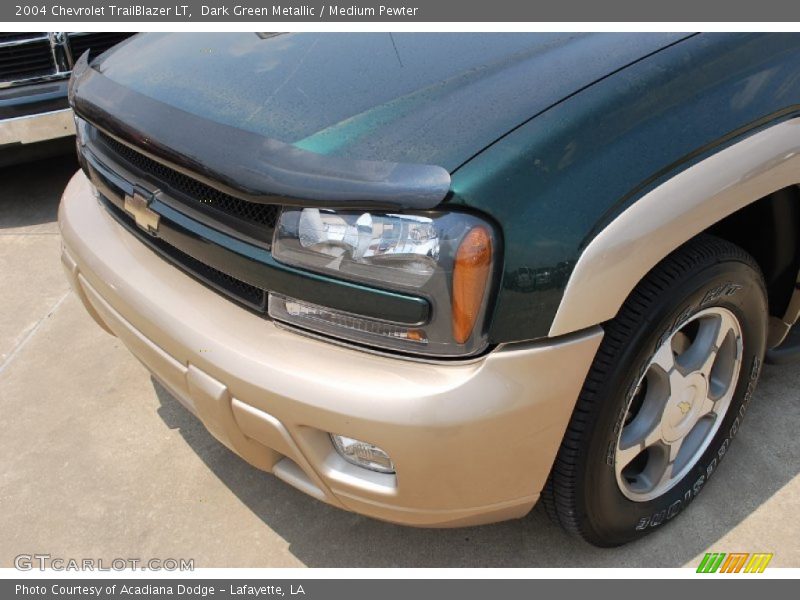 Dark Green Metallic / Medium Pewter 2004 Chevrolet TrailBlazer LT