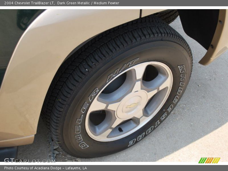 Dark Green Metallic / Medium Pewter 2004 Chevrolet TrailBlazer LT