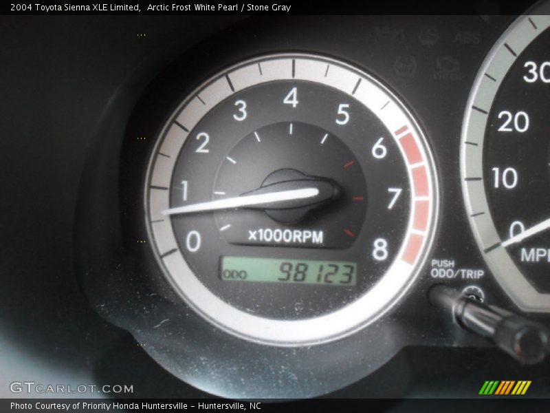 Arctic Frost White Pearl / Stone Gray 2004 Toyota Sienna XLE Limited