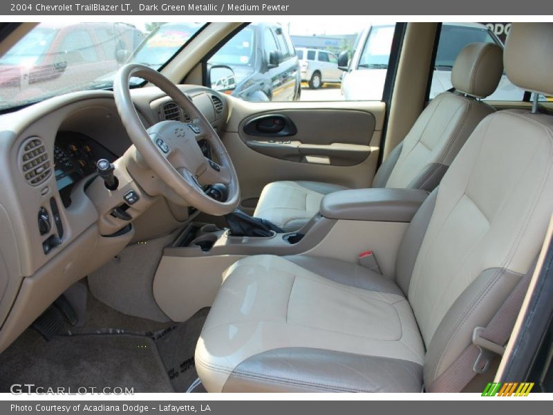 Dark Green Metallic / Medium Pewter 2004 Chevrolet TrailBlazer LT