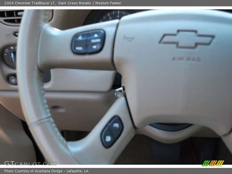 Dark Green Metallic / Medium Pewter 2004 Chevrolet TrailBlazer LT