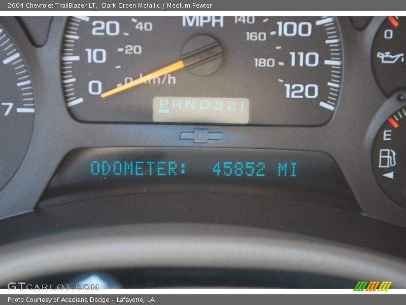 Dark Green Metallic / Medium Pewter 2004 Chevrolet TrailBlazer LT