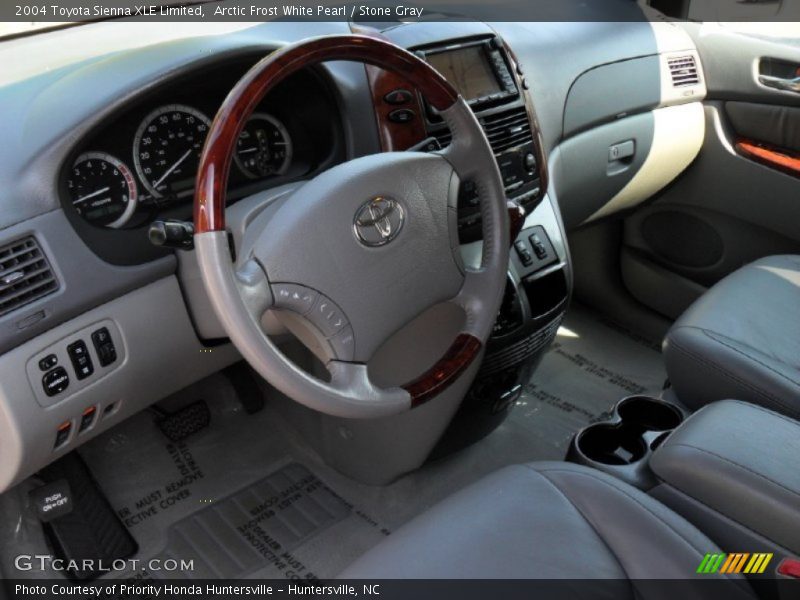 Arctic Frost White Pearl / Stone Gray 2004 Toyota Sienna XLE Limited