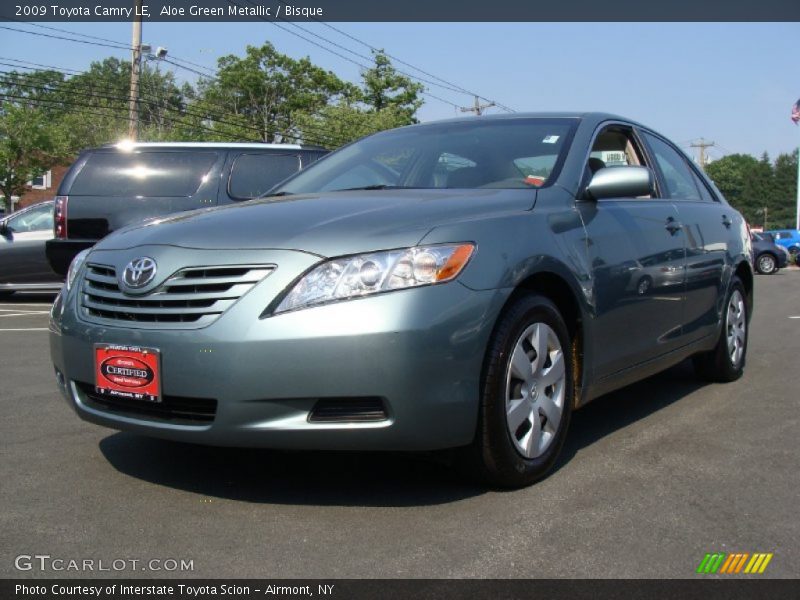 Aloe Green Metallic / Bisque 2009 Toyota Camry LE