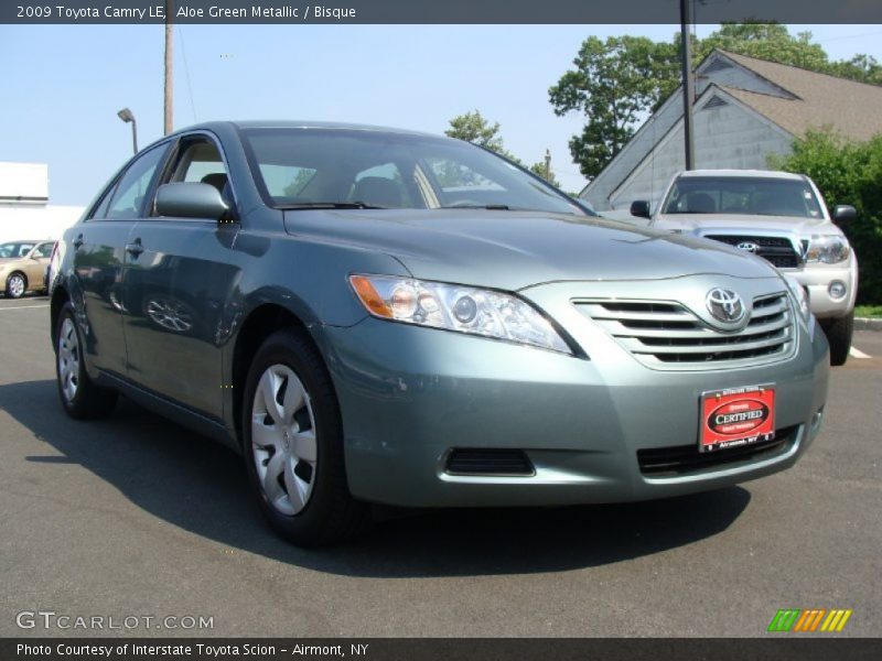 Aloe Green Metallic / Bisque 2009 Toyota Camry LE