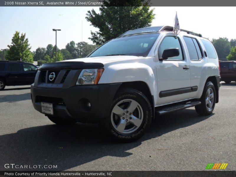 Avalanche White / Steel/Graphite 2008 Nissan Xterra SE
