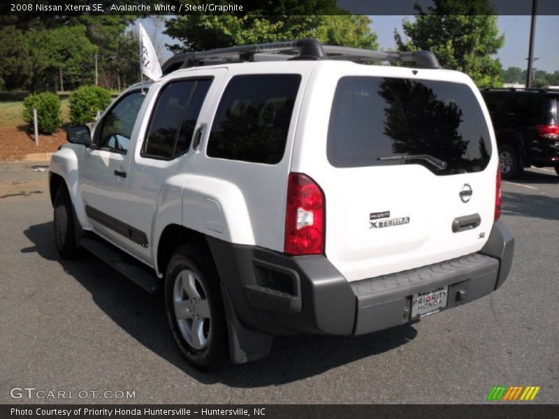 Avalanche White / Steel/Graphite 2008 Nissan Xterra SE