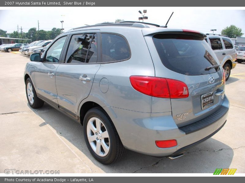 Silver Blue / Beige 2007 Hyundai Santa Fe Limited