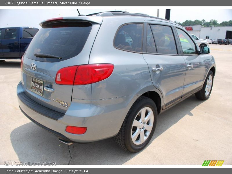 Silver Blue / Beige 2007 Hyundai Santa Fe Limited