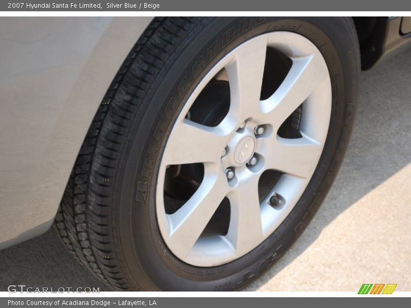 Silver Blue / Beige 2007 Hyundai Santa Fe Limited