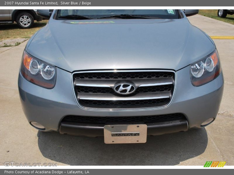 Silver Blue / Beige 2007 Hyundai Santa Fe Limited
