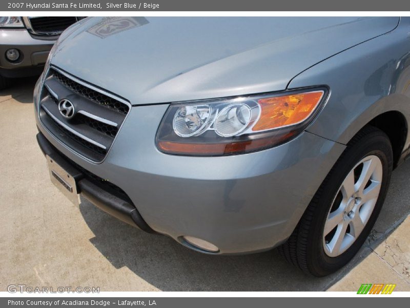 Silver Blue / Beige 2007 Hyundai Santa Fe Limited