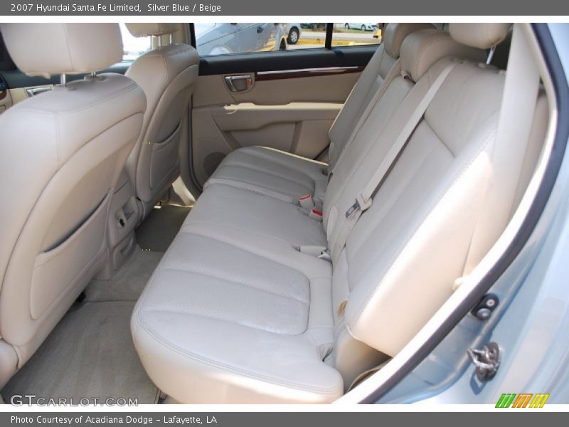 Silver Blue / Beige 2007 Hyundai Santa Fe Limited