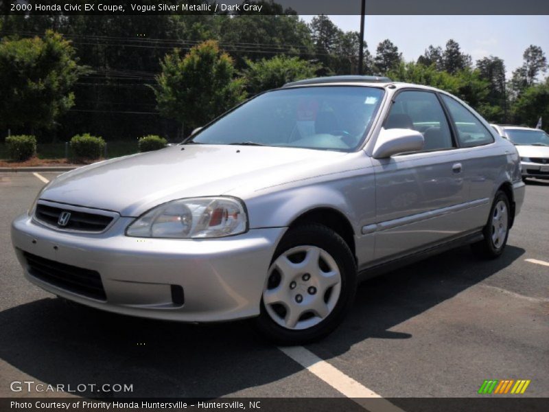 Vogue Silver Metallic / Dark Gray 2000 Honda Civic EX Coupe