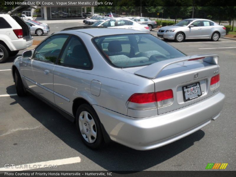 Vogue Silver Metallic / Dark Gray 2000 Honda Civic EX Coupe