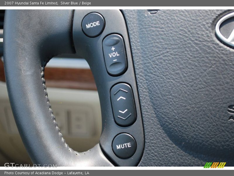 Silver Blue / Beige 2007 Hyundai Santa Fe Limited