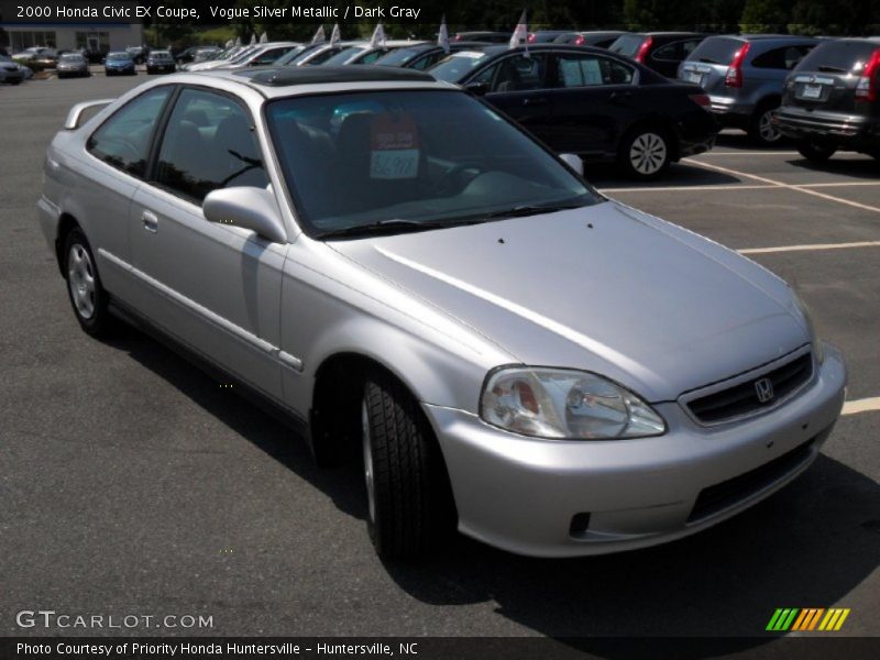 Vogue Silver Metallic / Dark Gray 2000 Honda Civic EX Coupe