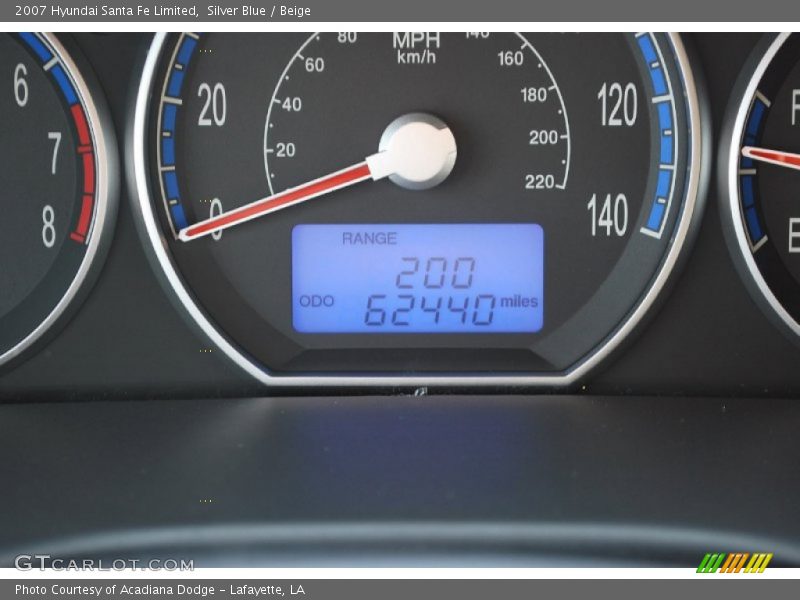Silver Blue / Beige 2007 Hyundai Santa Fe Limited