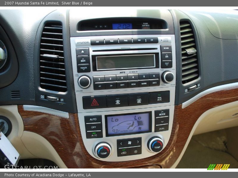 Silver Blue / Beige 2007 Hyundai Santa Fe Limited