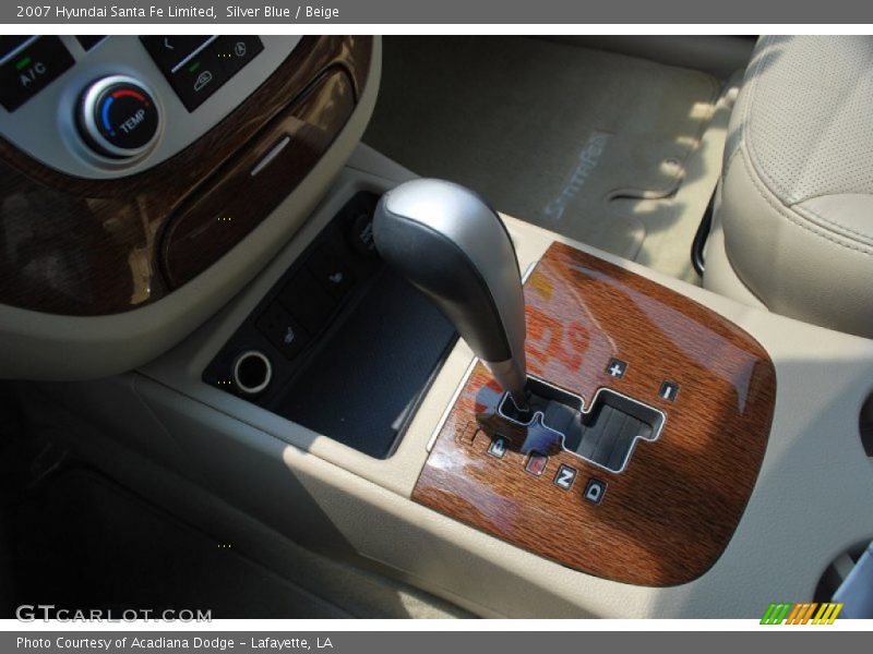 Silver Blue / Beige 2007 Hyundai Santa Fe Limited