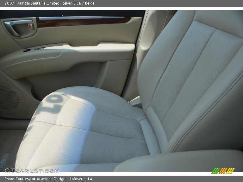 Silver Blue / Beige 2007 Hyundai Santa Fe Limited