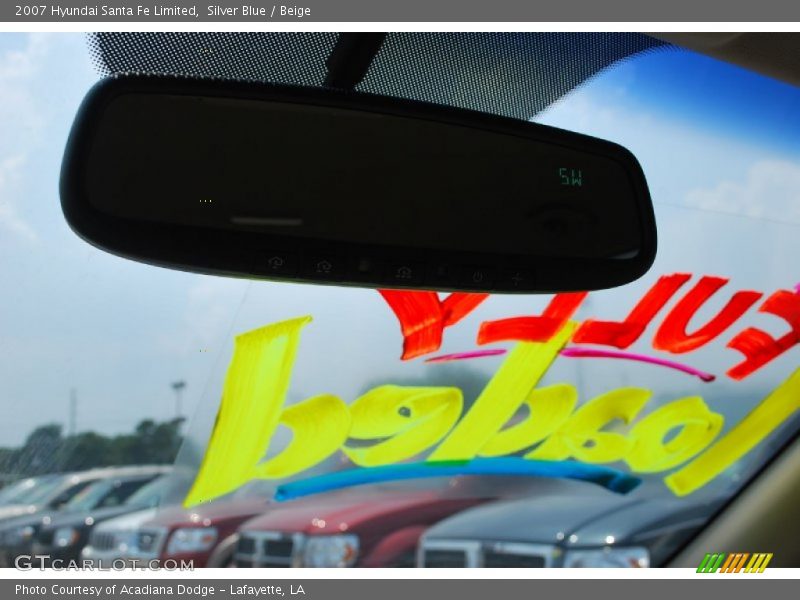 Silver Blue / Beige 2007 Hyundai Santa Fe Limited