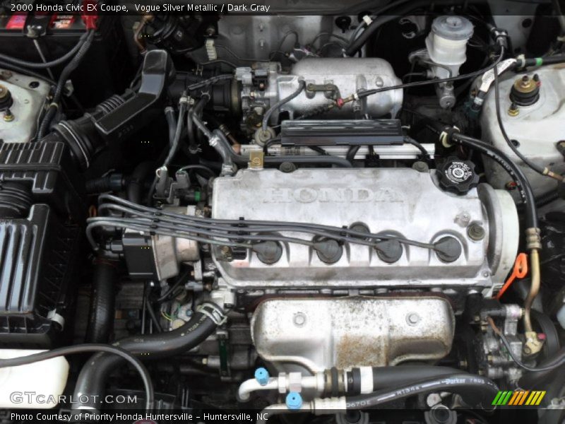 Vogue Silver Metallic / Dark Gray 2000 Honda Civic EX Coupe