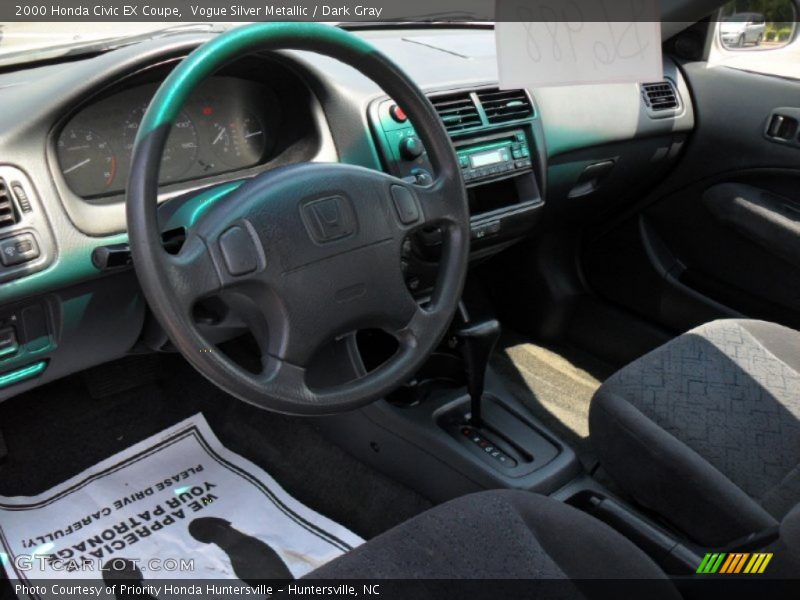 Vogue Silver Metallic / Dark Gray 2000 Honda Civic EX Coupe
