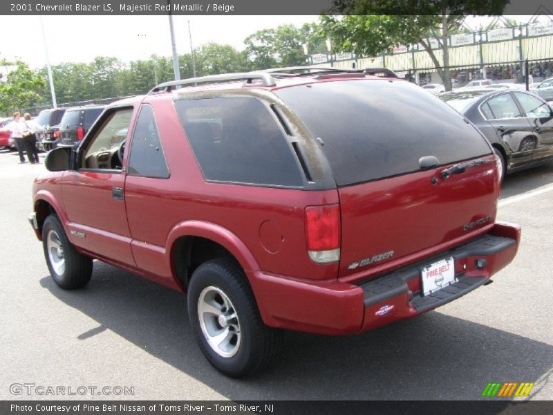 Majestic Red Metallic / Beige 2001 Chevrolet Blazer LS
