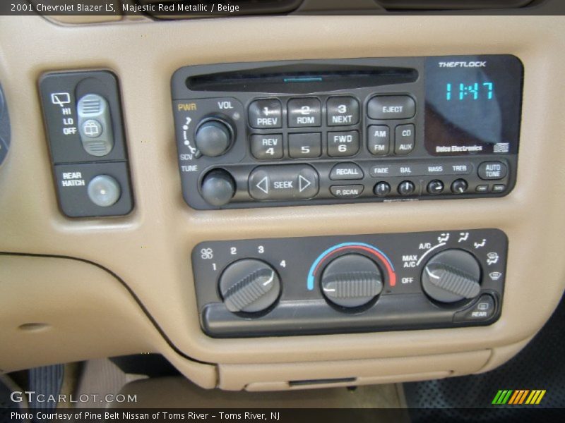 Controls of 2001 Blazer LS