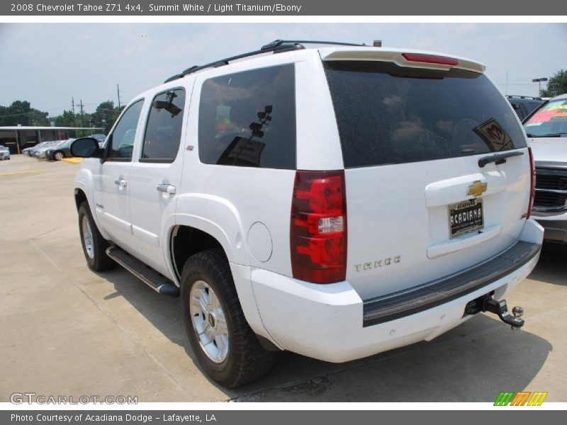 Summit White / Light Titanium/Ebony 2008 Chevrolet Tahoe Z71 4x4