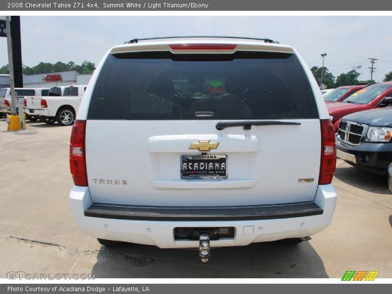 Summit White / Light Titanium/Ebony 2008 Chevrolet Tahoe Z71 4x4