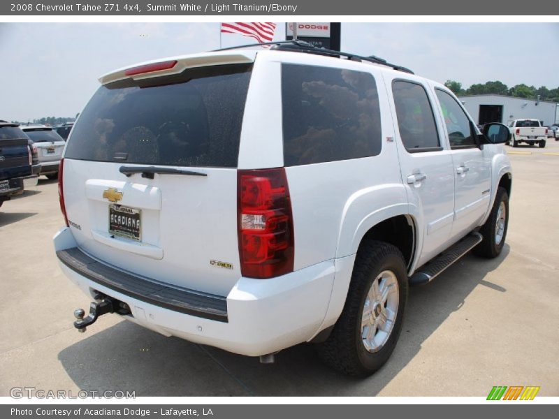 Summit White / Light Titanium/Ebony 2008 Chevrolet Tahoe Z71 4x4