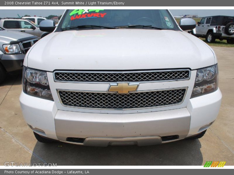 Summit White / Light Titanium/Ebony 2008 Chevrolet Tahoe Z71 4x4