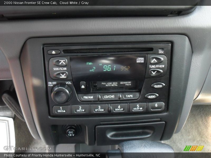 Cloud White / Gray 2000 Nissan Frontier SE Crew Cab