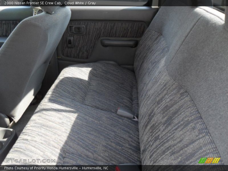 Cloud White / Gray 2000 Nissan Frontier SE Crew Cab
