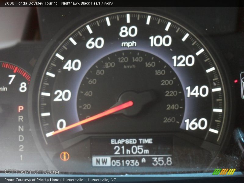 Nighthawk Black Pearl / Ivory 2008 Honda Odyssey Touring