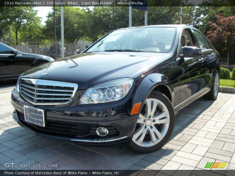 Capri Blue Metallic / Almond/Mocha 2010 Mercedes-Benz C 300 Luxury 4Matic