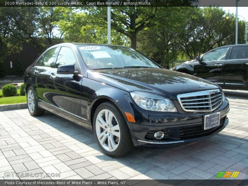 Capri Blue Metallic / Almond/Mocha 2010 Mercedes-Benz C 300 Luxury 4Matic