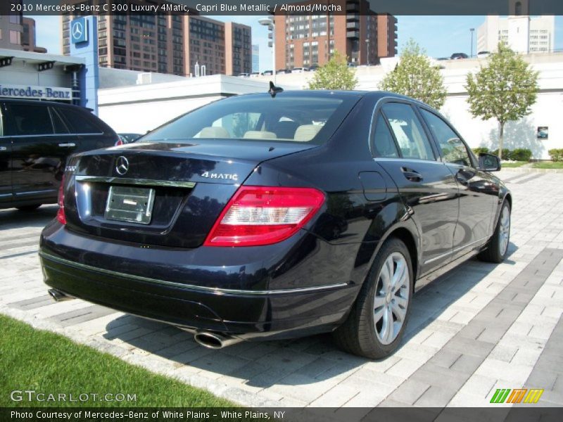 Capri Blue Metallic / Almond/Mocha 2010 Mercedes-Benz C 300 Luxury 4Matic